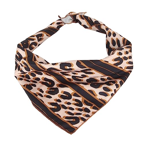 Leopard Muster Bandanas Dog Bandanas Weiche Baumwolle Schal Tragbare Tragbare Bandanas für Reisen Party (S) von YIZISECCE