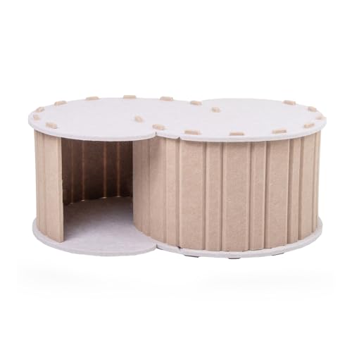 Bunnies Tunnel Innenkatzen Hideaways Kätzchen Play Tube Pet Tunnel Felted Cats Bett Für Einfache Lagerung Grau Langlebiger von YIZITU