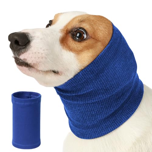 Elastische Ohrenschützer für Hunde, leise, Ohrenschützer, Kopfbedeckung zur Beruhigung von Hunden, Geräuschunterdrückung, Anti-Angst-Ohrenschützer Elastische Ohrenschützer für Hunde, leise, Ohrenschützer, Kopfbedeckung zur Beruhigung von Hunden, Geräuschunterdrückung, Anti-Angst-Ohrenschützer von YIZITU