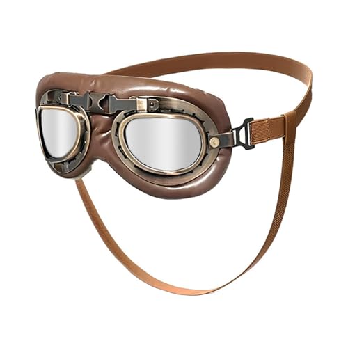 Hundebrillen Retro Design Lederpolstere Windschutzbrille Für Outdoor Event Hundepolster Mit Lederpolsterung von YIZITU