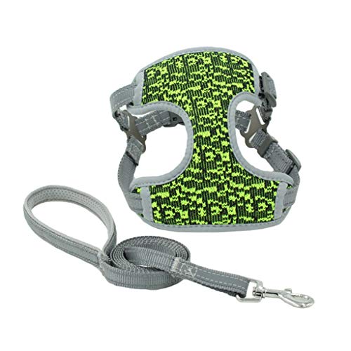 Hundegeschirr für Haustiere, explosionssicher, reflektierend, atmungsaktiv, ausbruchsicher, verstellbare Geschirre für kleine Mädchen, Jungen, Geschirr für Spaziergänge, Welpen, große Hunde von YIZITU
