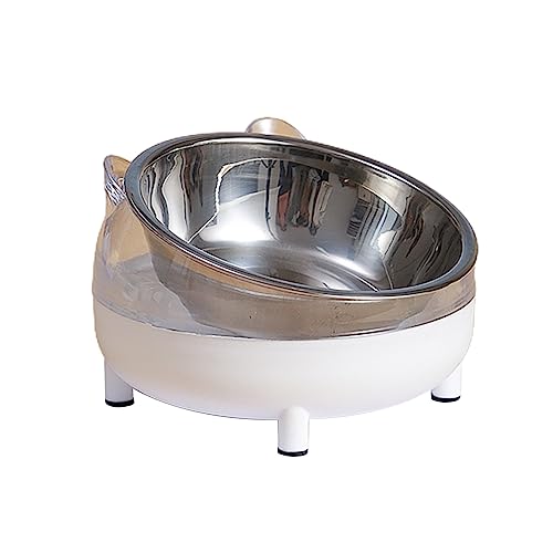 Hundenapf für Futter und Wasser, Edelstahlnäpfe mit erhöhtem Ständer, Haustier-Kunststoff-Futternapf, abgeschrägter Futternapf Hundenapf für Futter und Wasser, Edelstahlnäpfe mit erhöhtem Ständer, Haustier-Kunststoff-Futternapf, abgeschrägter Futternapf von YIZITU