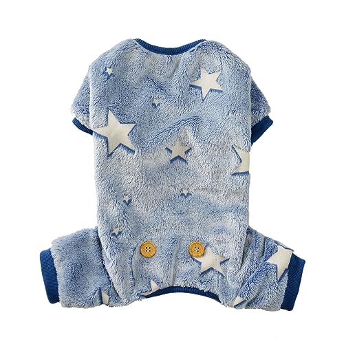 YIZITU Hundepyjama Für Kleine Mittelgroße Große Hunde Die In Dunkler Welpenbekleidung Pullover Welpe Pyjamas Verträumt Farbhund Winteroutfits Leuchten von YIZITU