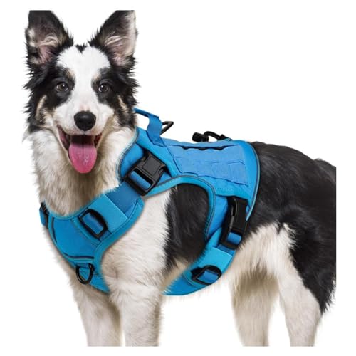 Hundetrainingsgeschirr, Weste, Anti-Pull-Design, gepolsterter Brustgurt mit Nylon-Konstruktion, reflektierend, sicher für den Außenbereich, Hundegeschirr für große Hundetrainingsgeschirr, Weste, Anti-Pull-Design, gepolsterter Brustgurt mit Nylon-Konstruktion, reflektierend, sicher für den Außenbereich, Hundegeschirr für große von YIZITU