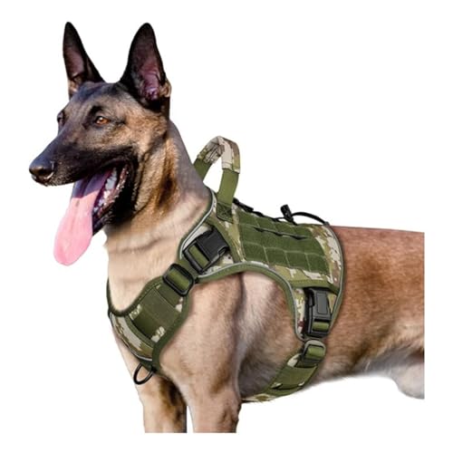 Hundetrainingsgeschirr, Weste, Anti-Pull-Design, gepolsterter Brustgurt mit Nylon-Konstruktion, reflektierend, sicher für den Außenbereich, Hundegeschirr für große Hundetrainingsgeschirr, Weste, Anti-Pull-Design, gepolsterter Brustgurt mit Nylon-Konstruktion, reflektierend, sicher für den Außenbereich, Hundegeschirr für große von YIZITU