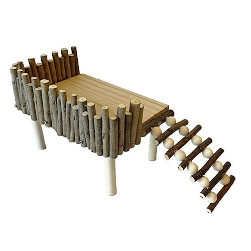 YIZITU Papageienständer Hamster Holzplattform Naturholzspielplatz Mit Kletterleiter Für Kleine Haustiere Hamster Plattform Mit Beinen Leiter Treppe Kletterholzspielplatz Für Käfig YIZITU Papageienständer Hamster Holzplattform Naturholzspielplatz Mit Kletterleiter Für Kleine Haustiere Hamster Plattform Mit Beinen Leiter Treppe Kletterholzspielplatz Für Käfig von YIZITU