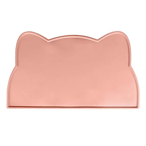 Pet Bowl Matte Für Kleine Hunde Und Katzen Silikon Nonslip Kitten Head Fütterungsmatte Mit Erhöhten Kanten Wasserdicht Wasserdichtes Haustier Placemat von YIZITU