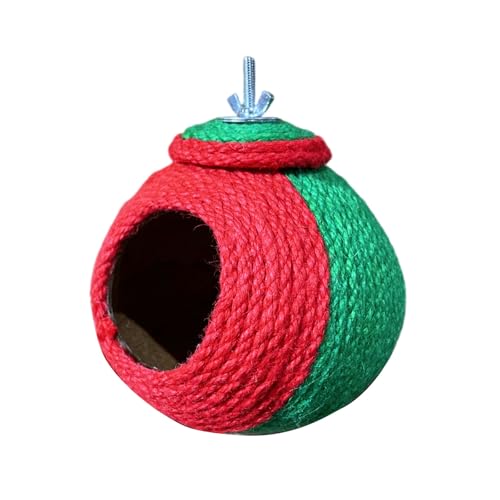 Vogelhaus aus Kokosnussschale mit Sisalgewebestruktur, Papageien, Brutnest, Hängehütten für Nymphensittiche, Haustiervögel Vogelhaus aus Kokosnussschale mit Sisalgewebestruktur, Papageien, Brutnest, Hängehütten für Nymphensittiche, Haustiervögel von YIZITU