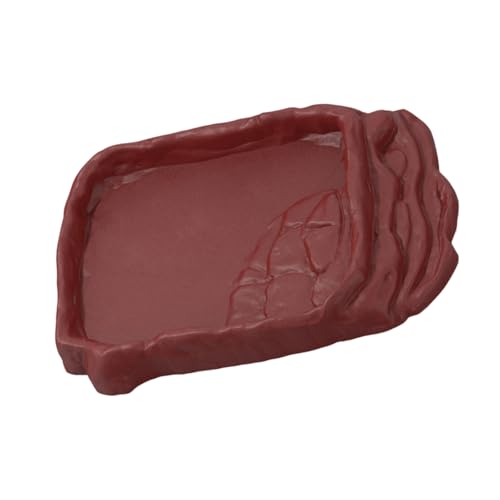 Wasserschale für Reptilien, rutschfest, mit Felsrampen, für Schildkröten, Eidechsen, Futternapf, Lebensräume, Dekorationen, Bartdrachen Wasserschale für Reptilien, rutschfest, mit Felsrampen, für Schildkröten, Eidechsen, Futternapf, Lebensräume, Dekorationen, Bartdrachen von YIZITU