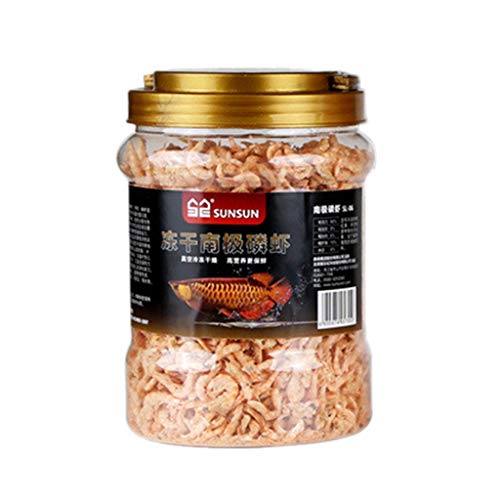 YIZITU Aquatic für Schildkrötenfutter, getrocknete gefrierte Garnelen für Zierfische, Wasserschildkröten, kleine Haustiere, 1 l, 2,8 l, 3 l, wiederverschließbare Dose, Fischfutter, Pellets, klein YIZITU Aquatic für Schildkrötenfutter, getrocknete gefrierte Garnelen für Zierfische, Wasserschildkröten, kleine Haustiere, 1 l, 2,8 l, 3 l, wiederverschließbare Dose, Fischfutter, Pellets, klein von YIZITU