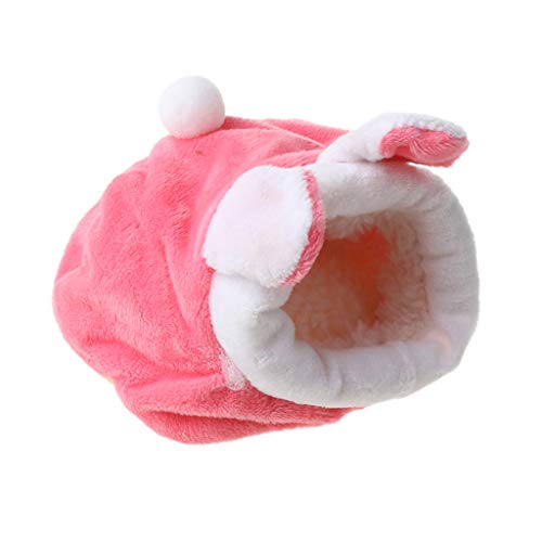 YIZITU Cartoon Baumwoll Haustier Nest Hamster Hundekätzchen Nest Schwierigkeitszimmer Für Outdoor Reisende Campinghöhle Ansatz Kleines Haustierbett Meerschweinchen von YIZITU