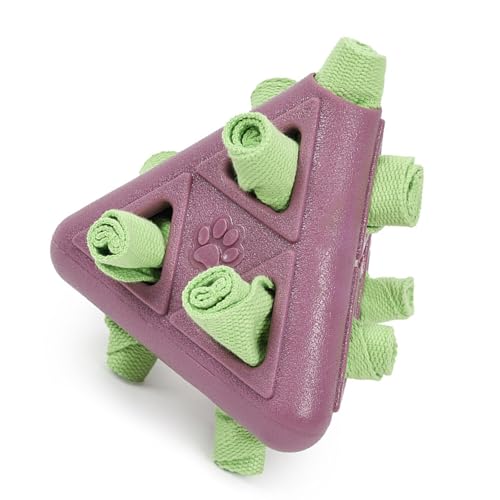 YIZITU Duft-Puzzle-Spielzeug, dreieckige Form, schweres Kau-Widerstandsspielzeug für aggressive Kauer, Training, Hundespielzeug mit Leckerli-Spender-Löchern YIZITU Duft-Puzzle-Spielzeug, dreieckige Form, schweres Kau-Widerstandsspielzeug für aggressive Kauer, Training, Hundespielzeug mit Leckerli-Spender-Löchern von YIZITU