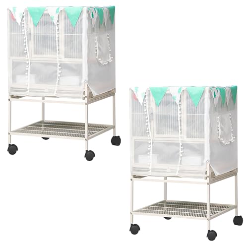 YIZITU Flexibler Vogelkäfig Splash Wächter Für Haustier Vogelkäfig Wartung Netzabdeckungen Vogelkäfig Urin Barriere Streuung Wache Abdeckungen 2PCs von YIZITU