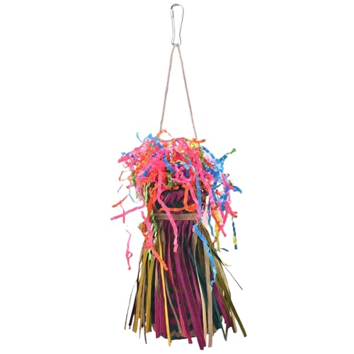 YIZITU Haustier Vogel Spielzeug Birdcage Hanging Toy Natural Blatt Gewebter Papagei Kauen Vogelkäfig Zerreißen Rätsel Für Kakadin YIZITU Haustier Vogel Spielzeug Birdcage Hanging Toy Natural Blatt Gewebter Papagei Kauen Vogelkäfig Zerreißen Rätsel Für Kakadin von YIZITU