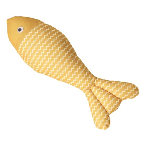 YIZITU Interaktives Plüsch-Fisch-Katzenspielzeug, Zähneknirschspielzeug, Katzenspielzeug, entspannendes Spielzeug für Indoor-Spaß und Zahnhygiene, Katzen-Begleitungsspielzeug von YIZITU
