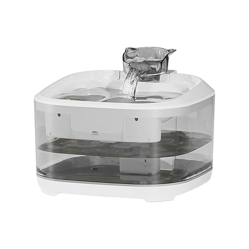 YIZITU Katzen Trinkbrunnen 5L Automatisch zirkulierende Wassersysteme mit Wasserfiltrationen Leiser Betrieb USB-betrieben für Haustier Katzen Trinkbrunnen von YIZITU