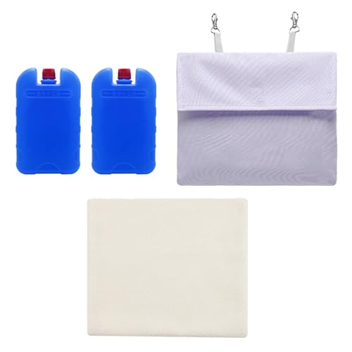 YIZITU Kühltasche für kleine Haustiere, Meerschweinchen, Kaninchen, Käfig, Komfort, Kleintier-Kühlakkus, Halter für Kaninchen, Käfigzubehör YIZITU Kühltasche für kleine Haustiere, Meerschweinchen, Kaninchen, Käfig, Komfort, Kleintier-Kühlakkus, Halter für Kaninchen, Käfigzubehör von YIZITU