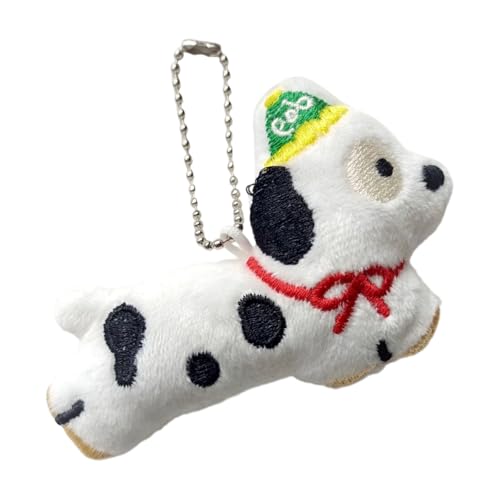 YIZITU Plüsch Handgefertigtes Hund Keyring Plüschspielzeug Mit Einzigartigem Muster PP Baumwoll Handwerkskunst Schmuck Für Tägliche Begleiterschaft Cartoon Tierspielzeug von YIZITU