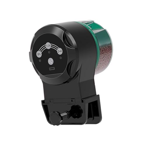 YIZITU Smarted Aquarium-Futterspender mit regulierbarem Portionsgehäuse, batteriebetrieben, Timer für Trockenfutter, Pellets und Flocken, verbesserte Fisch-Futterspender YIZITU Smarted Aquarium-Futterspender mit regulierbarem Portionsgehäuse, batteriebetrieben, Timer für Trockenfutter, Pellets und Flocken, verbesserte Fisch-Futterspender von YIZITU