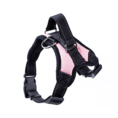 YIZMO Hundegeschirr, Verstellbarer, atmungsaktiver Haustierträger, Nicht ziehende reflektierende Nähte, reflektierender Hundeträger for mittelgroße bis große Hunde (Color : Pink, Size : M) von YIZMO