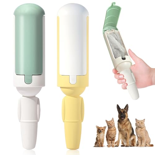 YIZWINS 2 Stück Fusselrolle Tierhaare, Wiederverwendbare Fusselrolle für Katzenhaare und Hundehaare, Fusselroller Tierhaare, Haustierfellentferner Bürsten für Kleidung, Teppich, Sofa YIZWINS 2 Stück Fusselrolle Tierhaare, Wiederverwendbare Fusselrolle für Katzenhaare und Hundehaare, Fusselroller Tierhaare, Haustierfellentferner Bürsten für Kleidung, Teppich, Sofa von YIZWINS