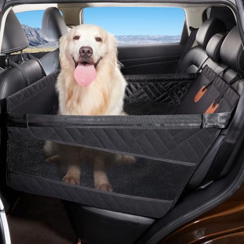 YJGF Hunde-Autositz, großer Hund, Autositzbezug für Rücksitz, Rücksitzverlängerung für Hunde, großer Hundeautositz für Fahrzeuge, Haustiererhöhung für große Hunde, Hunde-Hängematte YJGF Hunde-Autositz, großer Hund, Autositzbezug für Rücksitz, Rücksitzverlängerung für Hunde, großer Hundeautositz für Fahrzeuge, Haustiererhöhung für große Hunde, Hunde-Hängematte von YJGF