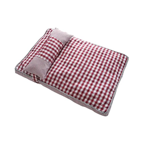 YJHLY Hundebett, abnehmbare Hundematte, Baumwolle, Hundebett für kleine, mittelgroße und große Hunde, weiche Haustier-Schlafmatte, waschbar, Welpenhütte, Haustierbedarf, Rot, 65 x 45 x 8 cm YJHLY Hundebett, abnehmbare Hundematte, Baumwolle, Hundebett für kleine, mittelgroße und große Hunde, weiche Haustier-Schlafmatte, waschbar, Welpenhütte, Haustierbedarf, Rot, 65 x 45 x 8 cm von YJHLY
