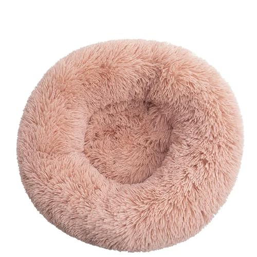 YJHLY Hundebett, bequem, Donut-Kuschelkuschel, rund, ultraweich, waschbar, Hunde- und Katzenkissen, Bett, Winter, warm, Sofa, I-XL, 100 cm von YJHLY