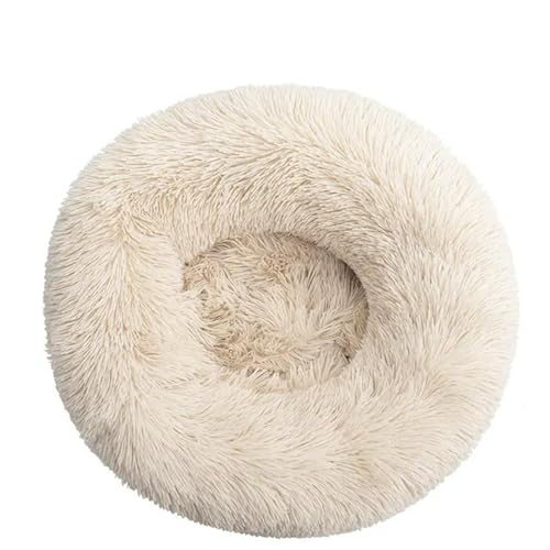 YJHLY Hundebett, bequemes Donut-Kuschelbett, rund, ultraweich, waschbar, Hunde- und Katzenkissen, Bett, Winter, warm, Sofa, E-XL, 80 cm von YJHLY