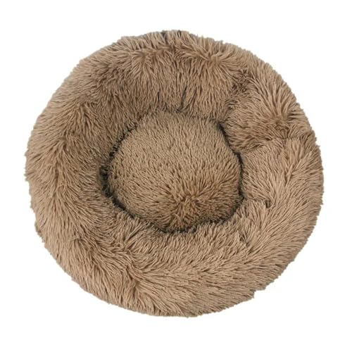 YJHLY Hundebett, bequemes Donut-Kuschelbett, rund, ultraweich, waschbar, Hunde- und Katzenkissen, Bett, Winter, warmes Sofa, L-XL, 70 cm von YJHLY