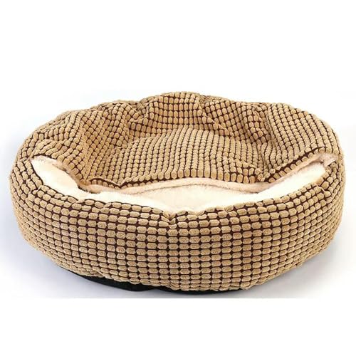 YJHLY Hundebett, gemütlich, mit Kapuze, flauschig, orthopädisch, rund, Donut-Form, für Haustiere, kuschelig, Angst, beruhigendes Bett, waschbar, weich, rutschfest, für Welpen, Katzen, Größe S, 40 x 40 YJHLY Hundebett, gemütlich, mit Kapuze, flauschig, orthopädisch, rund, Donut-Form, für Haustiere, kuschelig, Angst, beruhigendes Bett, waschbar, weich, rutschfest, für Welpen, Katzen, Größe S, 40 x 40 von YJHLY
