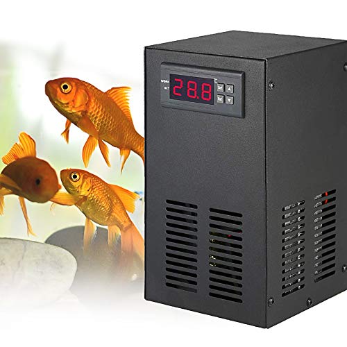 YJINGRUI Aquarium Wasserkühler 9 Gal Aquarium Kühlsystem 20-30 ℃ für Wassergras/Kristall/Garnelen/Quallen/Korallen (10-40℃, 5Gal/20L) von YJINGRUI