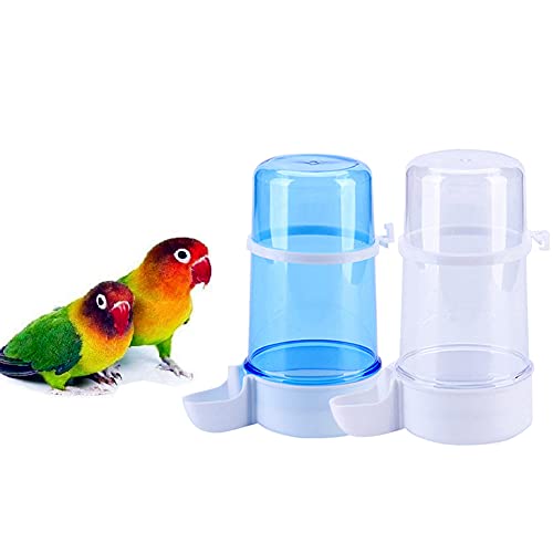 Vogel-Wasserspender für Vögel, 383 ml, automatischer Wasserspender für Sittiche, Wellensittiche, Nymphensittiche, ca. 2 Stück von YJJKJ