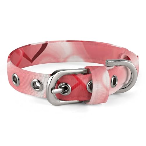 Haustier-Halsband, Valentinstag, Herz-Druck, verstellbares Haustierhalsband, leichtes Haustierhalsband, Ganzjahres-Kragen, weiches Haustierhalsband, niedliches Haustierhalsband Haustier-Halsband, Valentinstag, Herz-Druck, verstellbares Haustierhalsband, leichtes Haustierhalsband, Ganzjahres-Kragen, weiches Haustierhalsband, niedliches Haustierhalsband von YJWANDL
