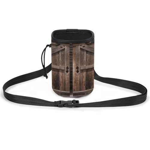 Haustier-Trainingspaket, Vintage-Holz-Scheunentor-Druck, leichte Hundetrainingstasche, vielseitiges Haustierzubehör, ideal für Spaziergänge und Training mit dem Hund Haustier-Trainingspaket, Vintage-Holz-Scheunentor-Druck, leichte Hundetrainingstasche, vielseitiges Haustierzubehör, ideal für Spaziergänge und Training mit dem Hund von YJWANDL