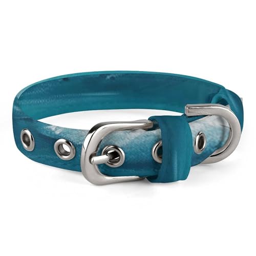 Haustierhalsband, türkisfarbener Strand, origineller Meereslandschaftsdruck, verstellbares Haustierhalsband, leichtes Haustierhalsband, für alle Jahreszeiten, weiches Haustierhalsband, niedliches von YJWANDL