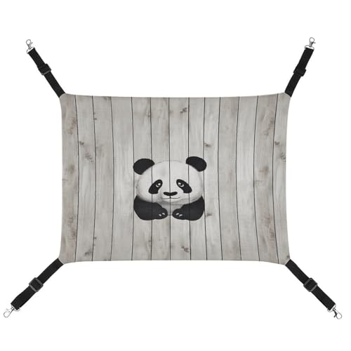 YJWANDL Bequeme Haustier-Hängematte, weißes Holz, Panda-Druck, Katzenhängematte, platzsparendes Segeltuchbett für kleine Hunde und Katzen, einfach zu installieren und tragbar YJWANDL Bequeme Haustier-Hängematte, weißes Holz, Panda-Druck, Katzenhängematte, platzsparendes Segeltuchbett für kleine Hunde und Katzen, einfach zu installieren und tragbar von YJWANDL
