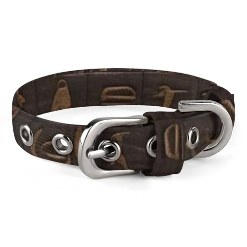 Haustier-Halsband, altägyptischer Hieroglyphen-Druck, stilvolles Haustierzubehör, modisches Haustierhalsband, verstellbares Haustierhalsband, leichtes Haustierhalsband Haustier-Halsband, altägyptischer Hieroglyphen-Druck, stilvolles Haustierzubehör, modisches Haustierhalsband, verstellbares Haustierhalsband, leichtes Haustierhalsband von YJWANDO