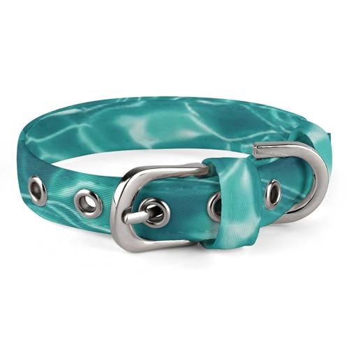 Haustier-Halsband, blaues Aqua-Pool-Wasserdruck, stilvolles Haustierzubehör, modisches Haustierhalsband, verstellbares Haustierhalsband, leichtes Haustierhalsband Haustier-Halsband, blaues Aqua-Pool-Wasserdruck, stilvolles Haustierzubehör, modisches Haustierhalsband, verstellbares Haustierhalsband, leichtes Haustierhalsband von YJWANDO