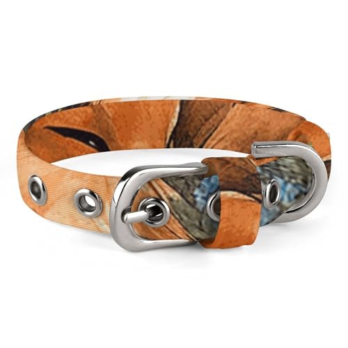 Haustier-Halsband, ein schlafender Fuchs-Druck, stilvolles Haustier-Accessoire, modisches Haustierhalsband, verstellbares Haustierhalsband, leichtes Haustierhalsband Haustier-Halsband, ein schlafender Fuchs-Druck, stilvolles Haustier-Accessoire, modisches Haustierhalsband, verstellbares Haustierhalsband, leichtes Haustierhalsband von YJWANDO