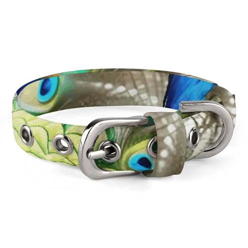 Haustier-Halsband, schöner Pfauen-Druck, stilvolles Haustier-Accessoire, modisches Haustierhalsband, verstellbares Haustierhalsband, leichtes Haustierhalsband Haustier-Halsband, schöner Pfauen-Druck, stilvolles Haustier-Accessoire, modisches Haustierhalsband, verstellbares Haustierhalsband, leichtes Haustierhalsband von YJWANDO