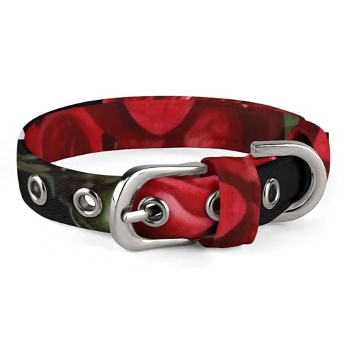 Haustier-Halsband, schöner Rosen-Geschenkdruck, stilvolles Haustierzubehör, modisches Haustierhalsband, verstellbares Haustierhalsband, leichtes Haustierhalsband Haustier-Halsband, schöner Rosen-Geschenkdruck, stilvolles Haustierzubehör, modisches Haustierhalsband, verstellbares Haustierhalsband, leichtes Haustierhalsband von YJWANDO