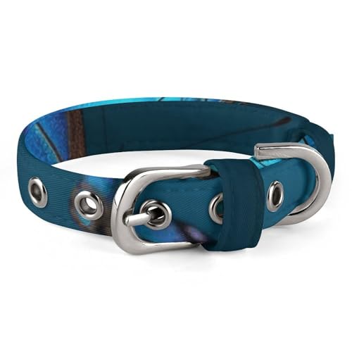 Haustier-Halsband, schöner blauer Schmetterlingsdruck, stilvolles Haustier-Accessoire, modisches Haustierhalsband, verstellbares Haustierhalsband, leichtes Haustierhalsband Haustier-Halsband, schöner blauer Schmetterlingsdruck, stilvolles Haustier-Accessoire, modisches Haustierhalsband, verstellbares Haustierhalsband, leichtes Haustierhalsband von YJWANDO