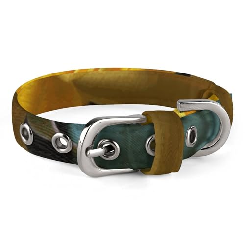 Haustier-Halsband, schöner gelber Rosen-Druck, stilvolles Haustier-Accessoire, modisches Haustierhalsband, verstellbares Haustierhalsband, leichtes Haustierhalsband Haustier-Halsband, schöner gelber Rosen-Druck, stilvolles Haustier-Accessoire, modisches Haustierhalsband, verstellbares Haustierhalsband, leichtes Haustierhalsband von YJWANDO