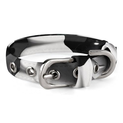 Haustier-Halsband, schwarz-weiß, Schachdruck, stilvolles Haustierzubehör, modisches Haustierhalsband, verstellbares Haustierhalsband, leichtes Haustierhalsband Haustier-Halsband, schwarz-weiß, Schachdruck, stilvolles Haustierzubehör, modisches Haustierhalsband, verstellbares Haustierhalsband, leichtes Haustierhalsband von YJWANDO