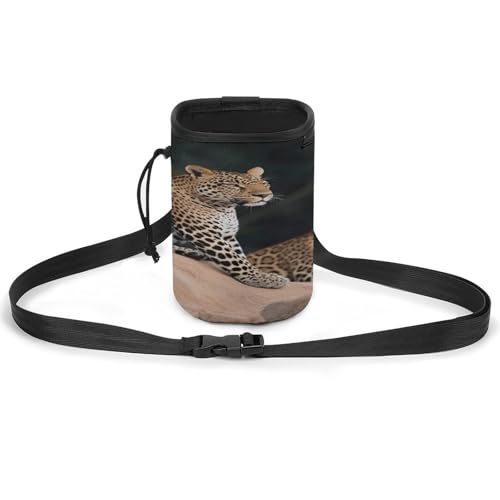 Haustier-Trainingspaket, afrikanischer Leopard auf Felsdruck, stilvolle Hundetrainingstasche, Haustier-Hüfttasche, leicht und geräumig Haustier-Trainingspaket, afrikanischer Leopard auf Felsdruck, stilvolle Hundetrainingstasche, Haustier-Hüfttasche, leicht und geräumig von YJWANDO