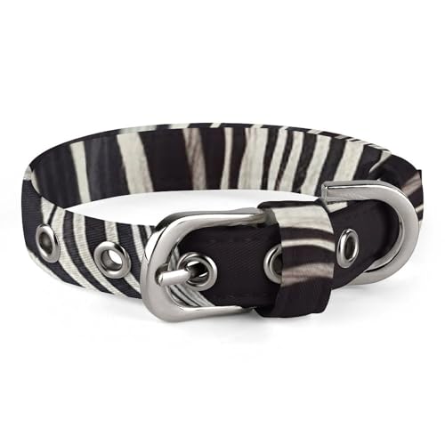 Haustierhalsband, Tier-Zebramuster, stilvolles Haustierzubehör, modisches Haustierhalsband, verstellbares Haustierhalsband, leichtes Haustierhalsband Haustierhalsband, Tier-Zebramuster, stilvolles Haustierzubehör, modisches Haustierhalsband, verstellbares Haustierhalsband, leichtes Haustierhalsband von YJWANDO