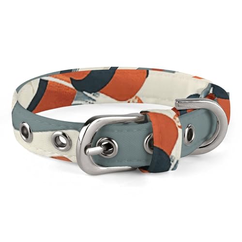 Hundehalsband mit orangefarbenem Fernglas-Druck, stilvolles Haustierzubehör, modisches Haustierhalsband, verstellbares Haustierhalsband, leichtes Haustierhalsband Hundehalsband mit orangefarbenem Fernglas-Druck, stilvolles Haustierzubehör, modisches Haustierhalsband, verstellbares Haustierhalsband, leichtes Haustierhalsband von YJWANDO