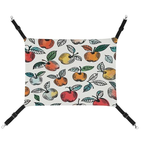 YJWANDO Haustier-Hängematte, Vintage-Stil, Blätterdruck, bequeme Haustier-Hängematte, atmungsaktives Segeltuch, Haustierbett für Katzen und kleine Hunde, verstellbar und tragbar YJWANDO Haustier-Hängematte, Vintage-Stil, Blätterdruck, bequeme Haustier-Hängematte, atmungsaktives Segeltuch, Haustierbett für Katzen und kleine Hunde, verstellbar und tragbar von YJWANDO