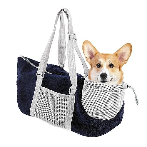 YJZQ Einkaufstasche für Katzen, atmungsaktiv, Transporttasche für kleine Hunde, Chihuahua, Schultertasche, Handtasche, Transport, Katze und Tier, Mini York von YJZQ
